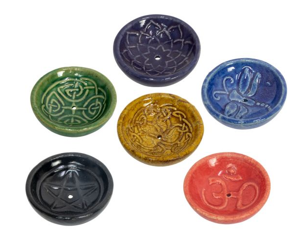 Ceramic Bowl Cone Incense Holder